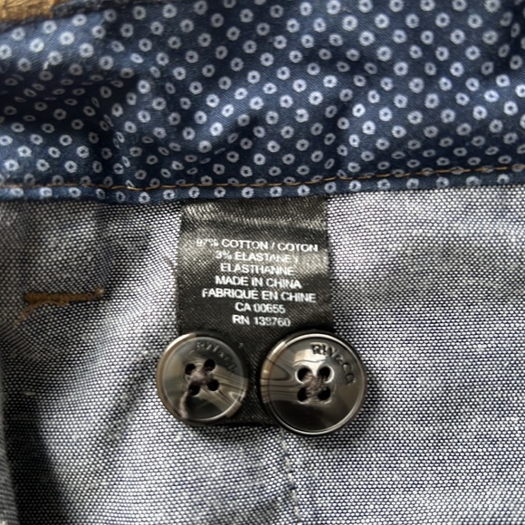 RW&CO men’s pants tan 33x34 slim fit - Picture 4 of 5